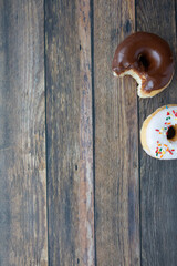 flat lay assorted donuts