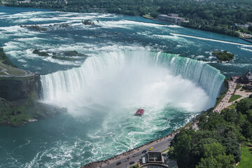 Panoramic aerial view of Niagara Falls