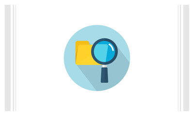 Search flat icon vector template, Technology design icon concepts, Creative design