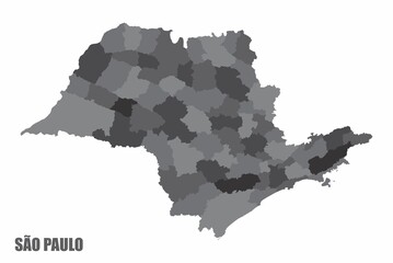 Sao Paulo regions map