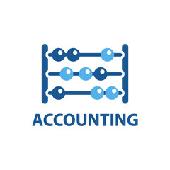 Vector logo of an accounting company, finance
