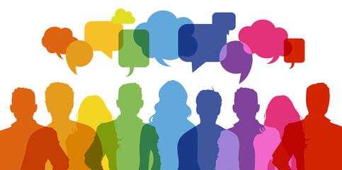 Dialogue group of diverse people
