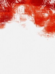 Hand Drawing Rough Oil Red Grunge Abstract Background