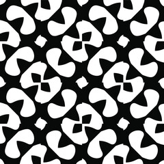 Black and white texture. seamless geometric pattern. 