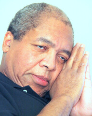 Obraz premium African american male expressions indoors.