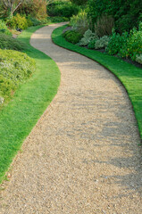 English garden gravel path