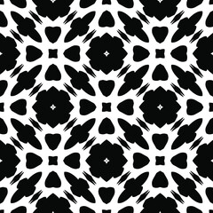 Black and white texture. seamless geometric pattern. 