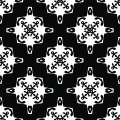 Black and white texture. seamless geometric pattern. 