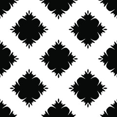 Black and white texture. seamless geometric pattern. 