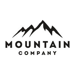 mount peak hill logo design vector template illustration