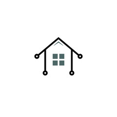 House and Technology logo or icon design