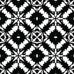 Black and white texture. seamless geometric pattern. 