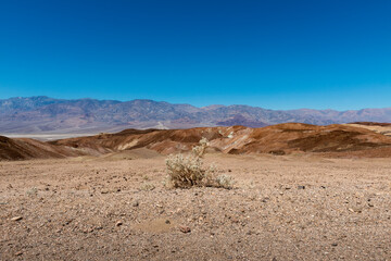 A barren landscape at the Death Valley in California, USA.