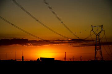 Sunset showing its cores at the end of the day.
