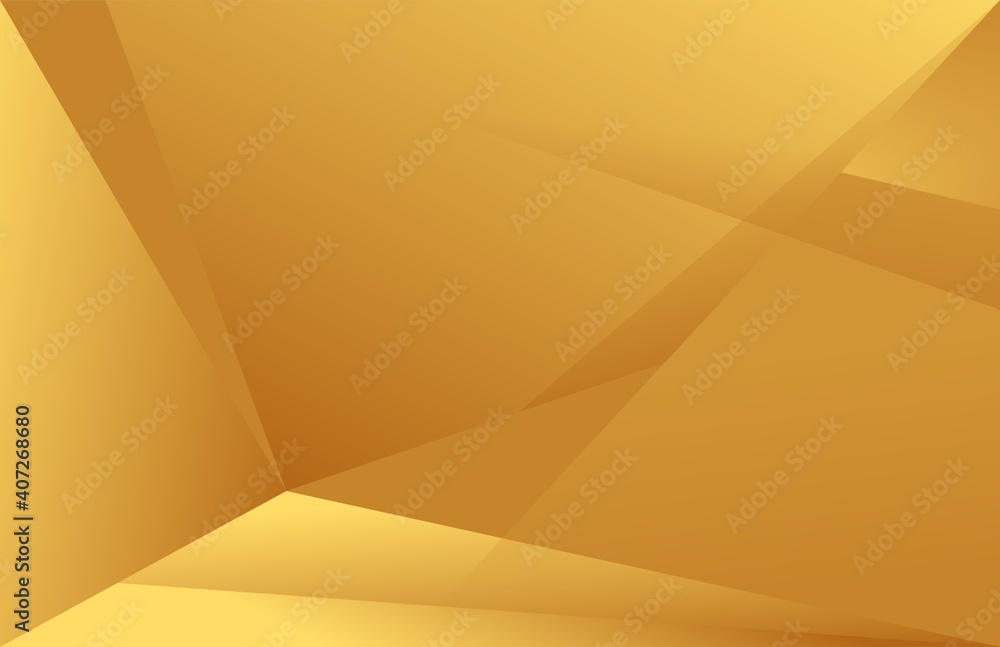 Poster design background gold sharp geometry vector illustration