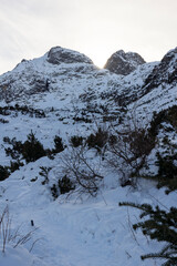 Winter landscape of Malyovitsa peak, Rila Mountain, Bulgaria