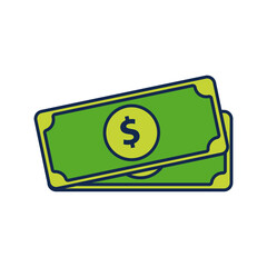 bills money dollars flat style icon