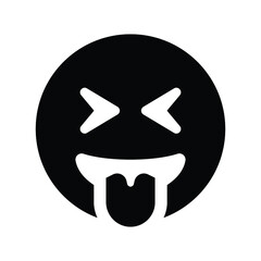 Squinting face with tongue Icon