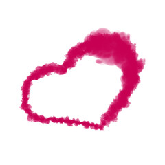 Abstract red heart shape. Valentines Day background. Valentines Day greeting card.