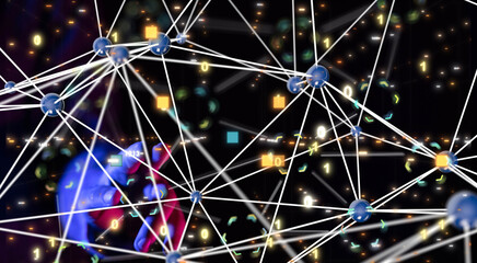 data code binary concept 3d