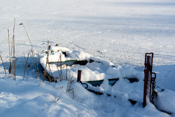 Zima w Narwiańskim Parku Narodowym, Podlasie, Polska © podlaski49