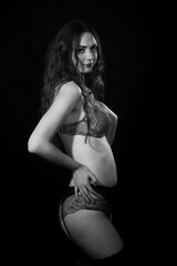 Naklejka premium woman in lingerie