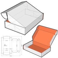Cardboard box for sending mail. Highly recommended for technological and electronic products. Ease of assembly, no need for glue (Internal measurement 20X13X4 cm) and Die-cut Pattern