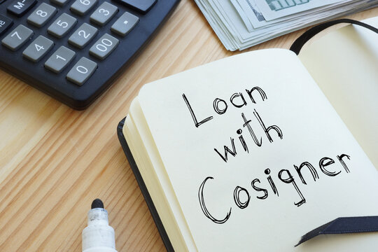 Loan with Cosigner is shown on the conceptual photo using the text