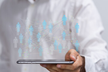 conference team work connection digital concept