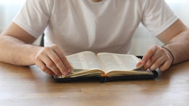 Sunday man  readings bible, a christian man reading the bible.