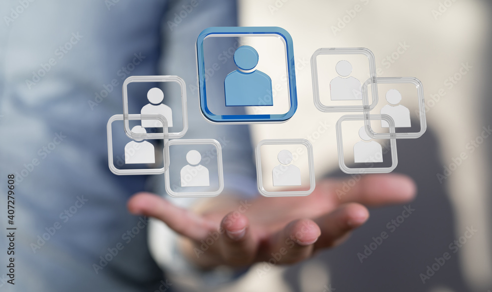 Aufkleber digital network and data concept.