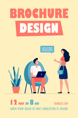 Men working at laptop