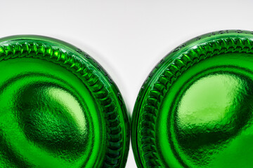 Grüne Glasflasche