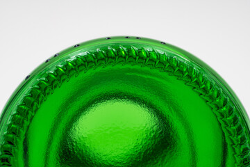Grüne Glasflasche