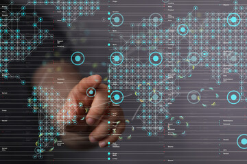 internet net and data digital concept