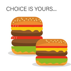 illustration of a hamburger