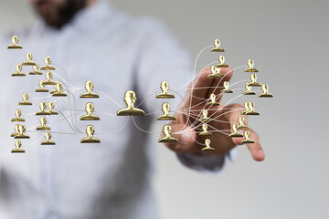 team hierarchy connection group digital