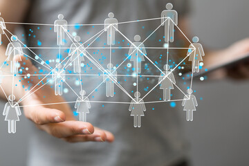 organization chart team concept networking business