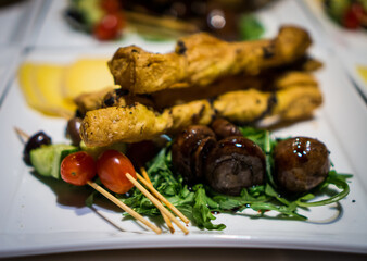 Delicious restaurant meal