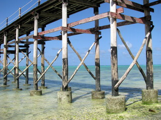 Pier Zanzibar island in Tanzania