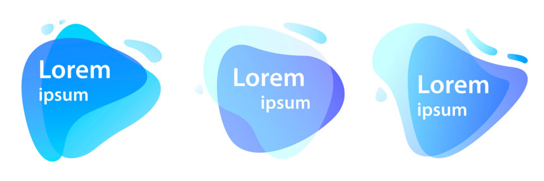 Modern logo, icon. Water drop. Gradient icon. Blue icon.Blue icon.