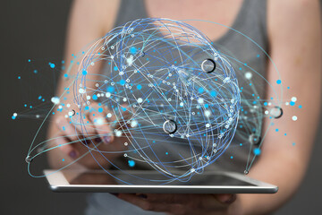 conference team work connection digital concept