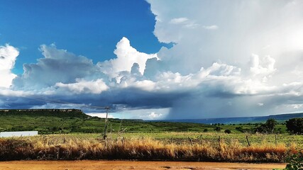 landscape with clouds