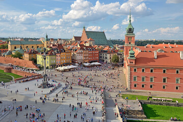 Warsaw, Poland - view of the city.	 - obrazy, fototapety, plakaty