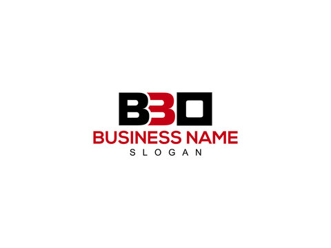 Colorful BBO Letter Logo Image