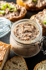 Liver pate in jar