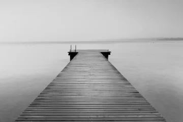 Zelfklevend Fotobehang pier on the lake © Farida