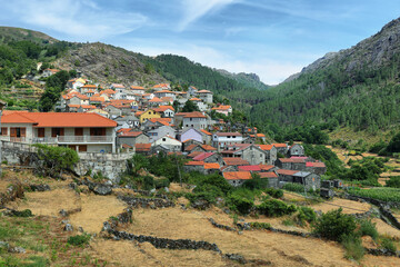 Fototapeta na wymiar Gavieira village, Peneda Geres national park, Portugal