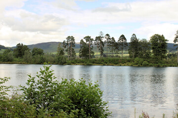 A view of the lake at Moffatt in Scotland