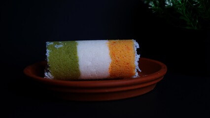 Indian flag color food / Tri color Puttu for Republic Day